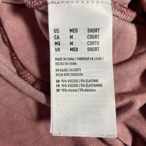 American Eagle Romper Womens Blush Pink Flutter Sleeve One Piece Stretch M Short - Picture 8 of 11